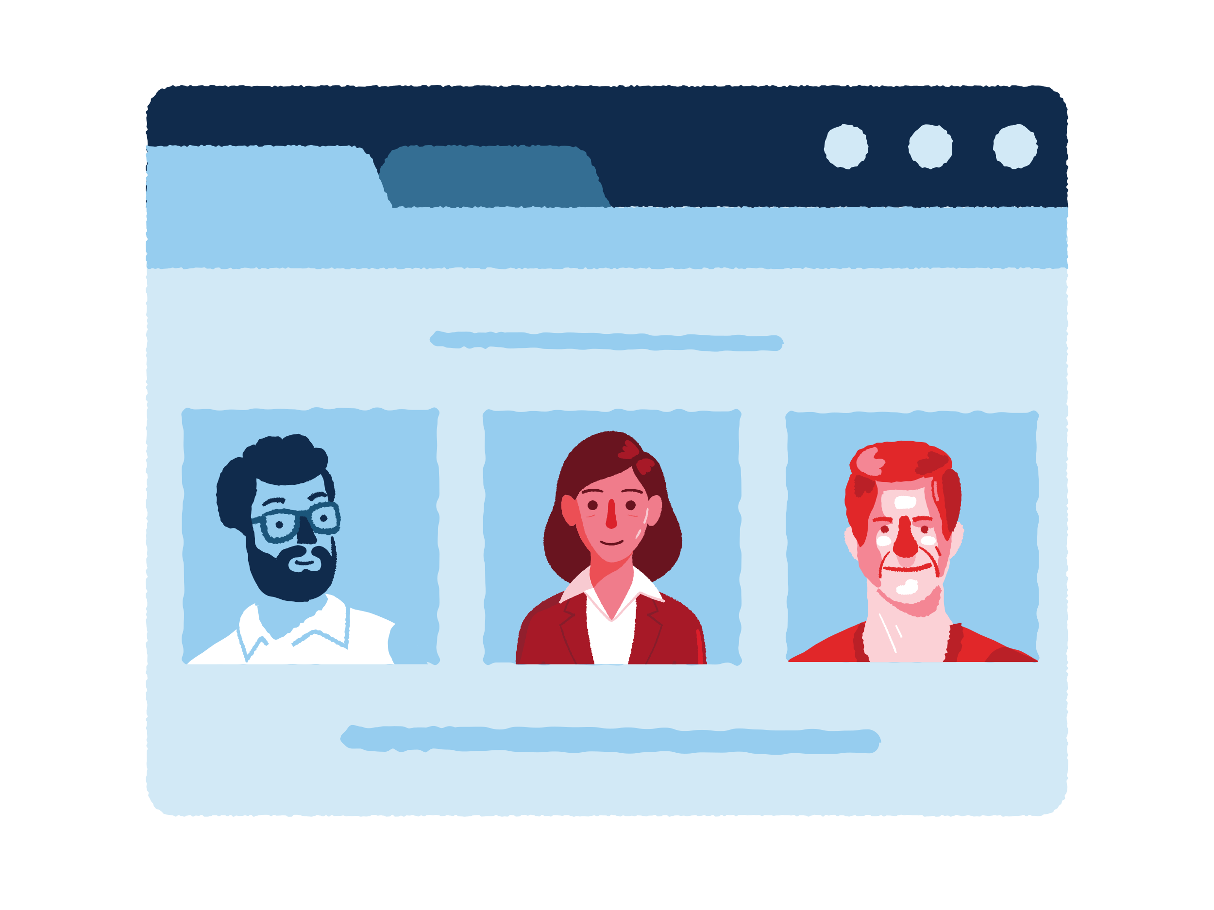 Illustration of breakout rooms.